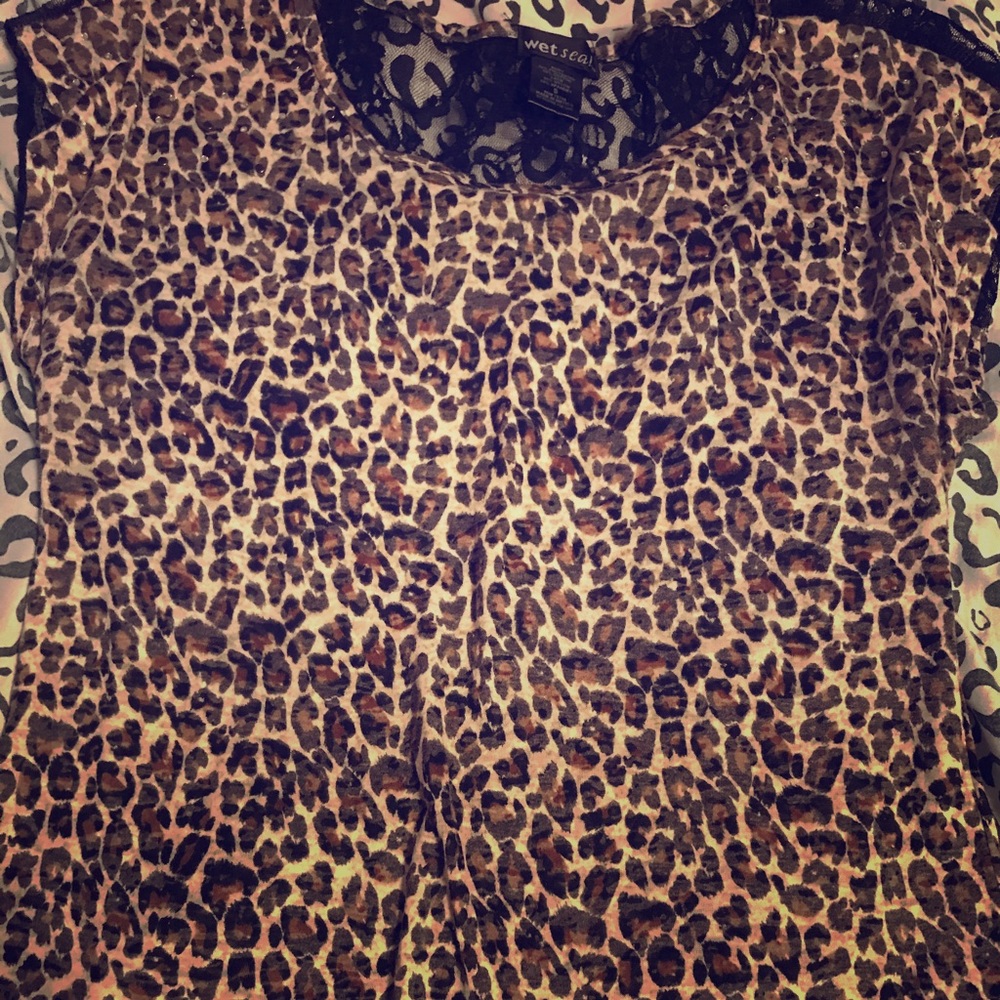 Wet seal cheetah top